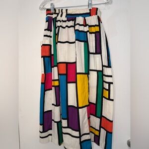 Mondrian inspired maxi skirt with pockets!
